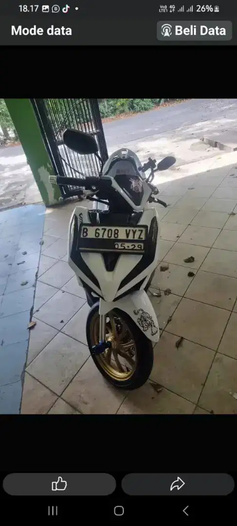 Vario 125cc putih thn 2019