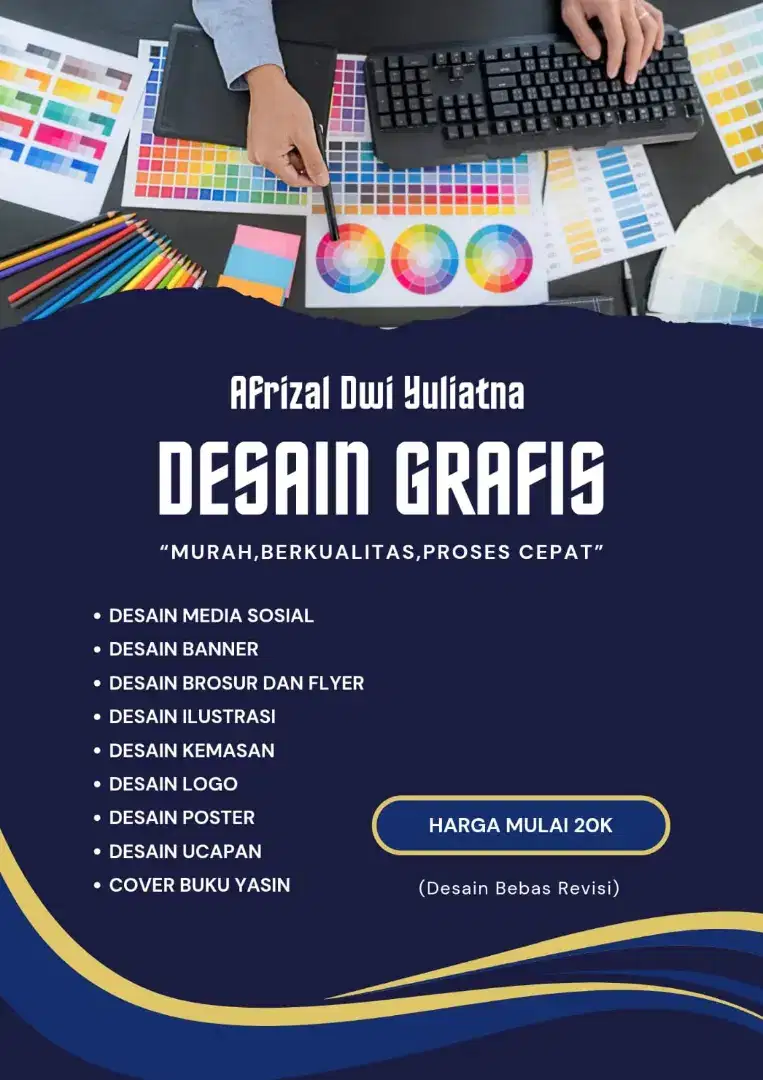 Jasa desain grafis dan editing terjangkau