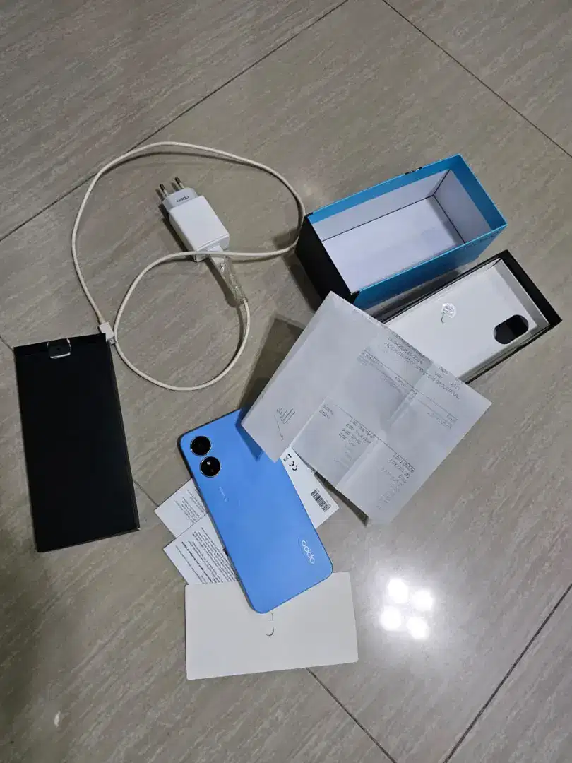 Hp oppo A17 biru