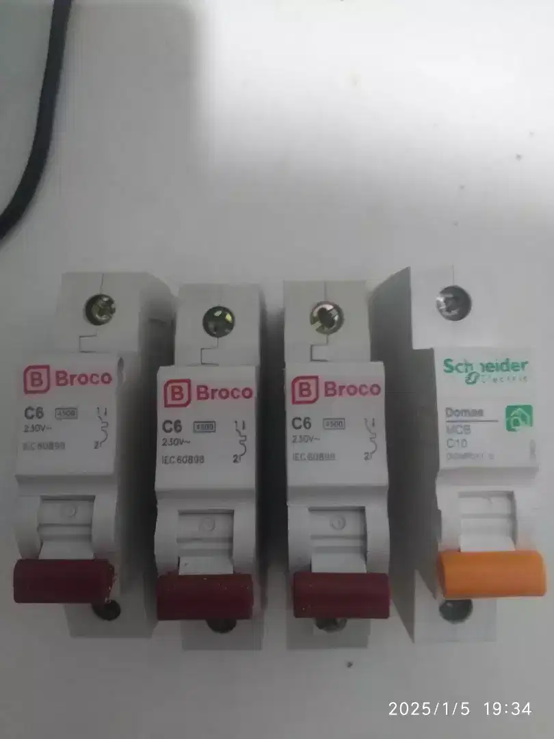 Meteran listrik MCB Broco dn Schneider Original