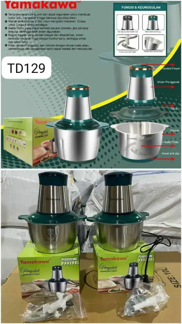 Blender Bumbu Blender Stainles / Choper Stainles