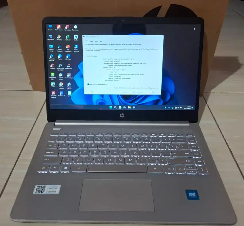 LAPTOP HP 14S dq3xxx CELERON N4500 RAM 8 GB SSD 256 GB