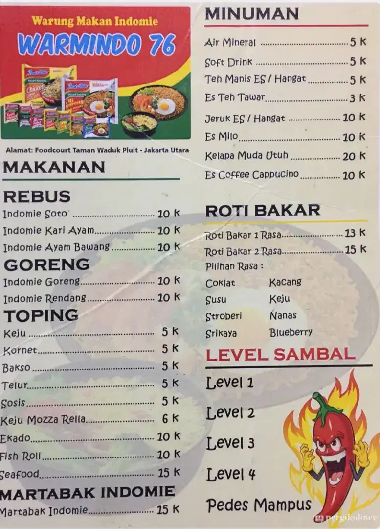 Usaha kuliner warmindo