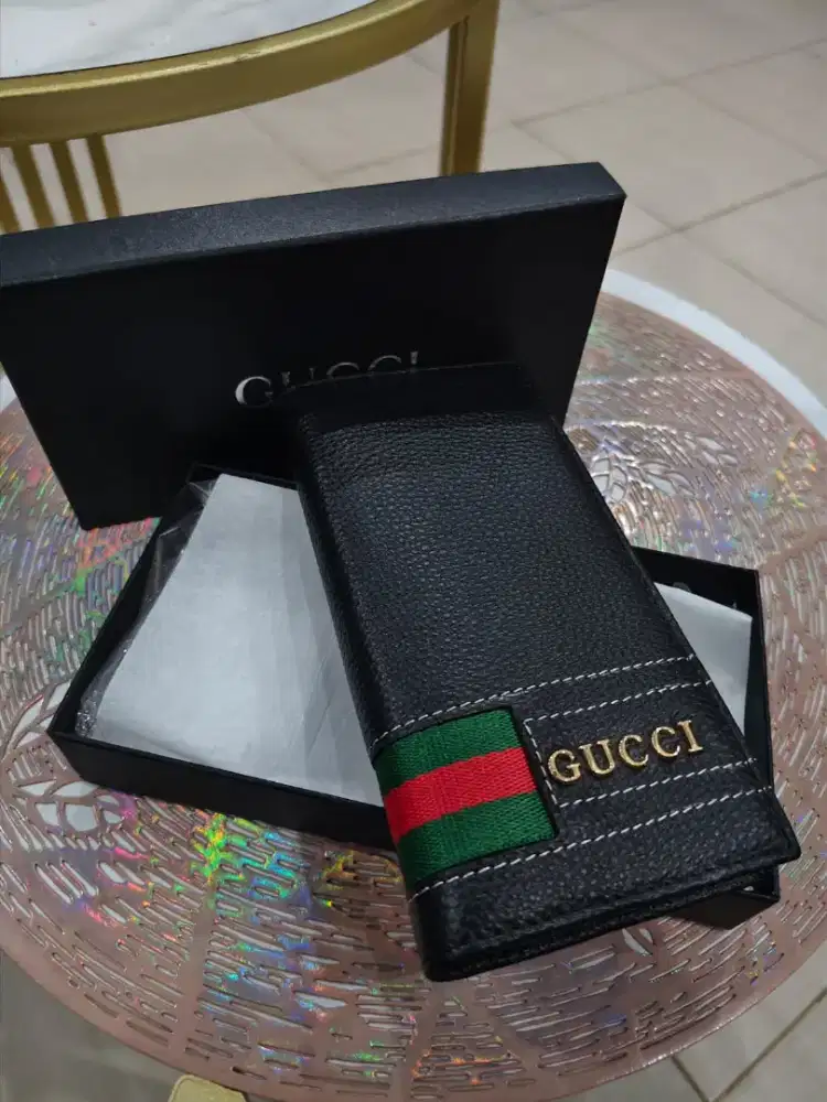 Dompet panjang kulit Asli motif GC