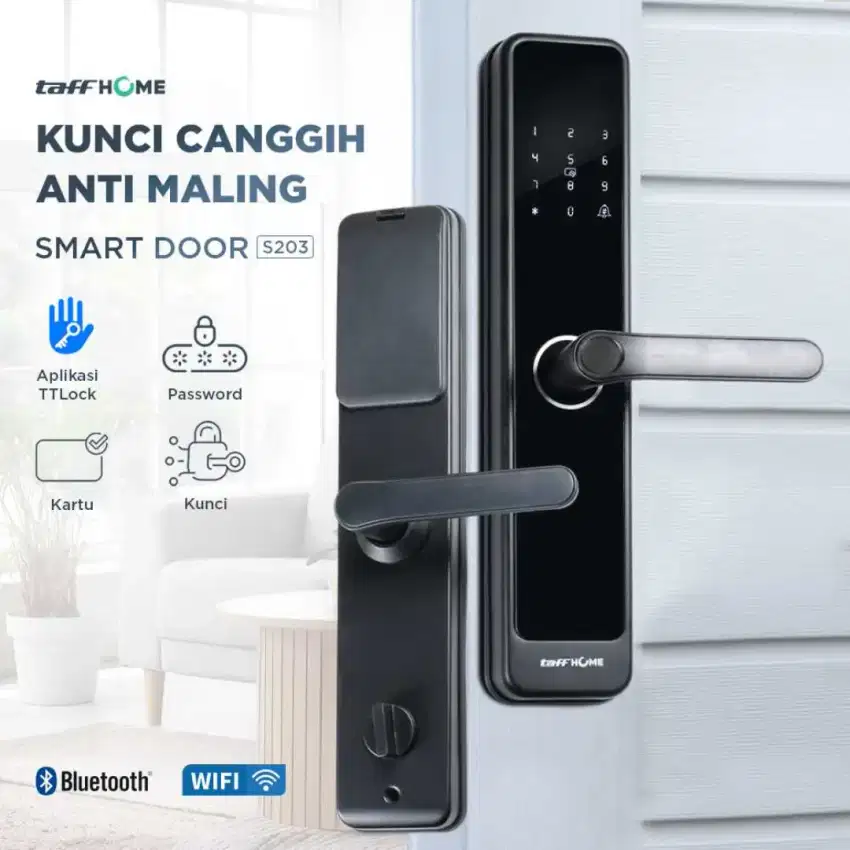 Gagang handle pintu Smart Door Lock Password Bluetooth Card TTLock