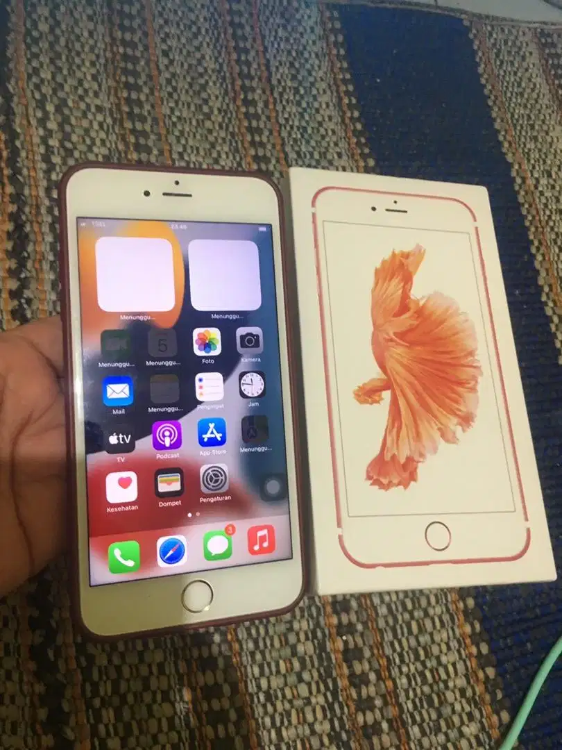 Iphone 6s plus rosegold 64gb fullset