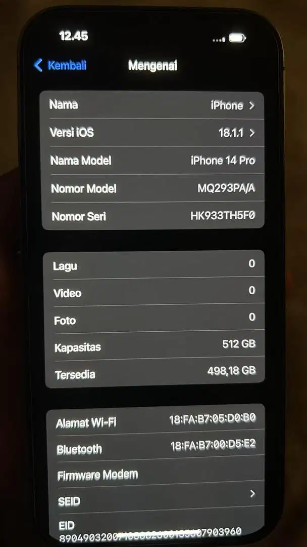 JUAL HP IPHONE 14 PRO