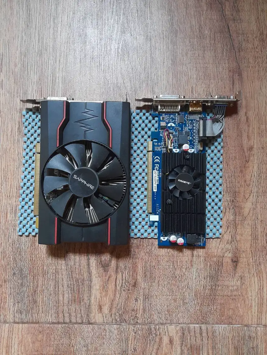 VGA Sapphire RX 550 4GB DDR5 & Gigabyte Gt 210 2GB Gambling