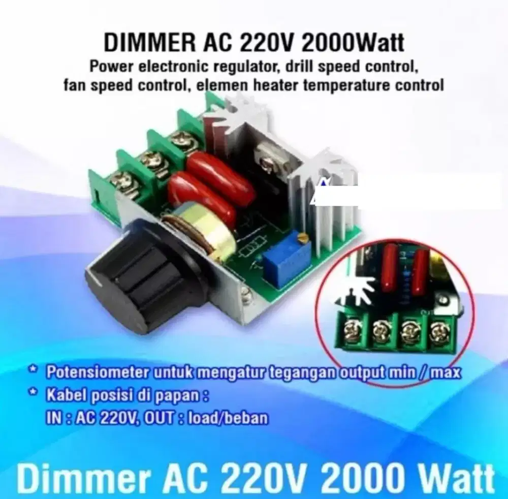 Dimmer AC 220V 2000 Watt