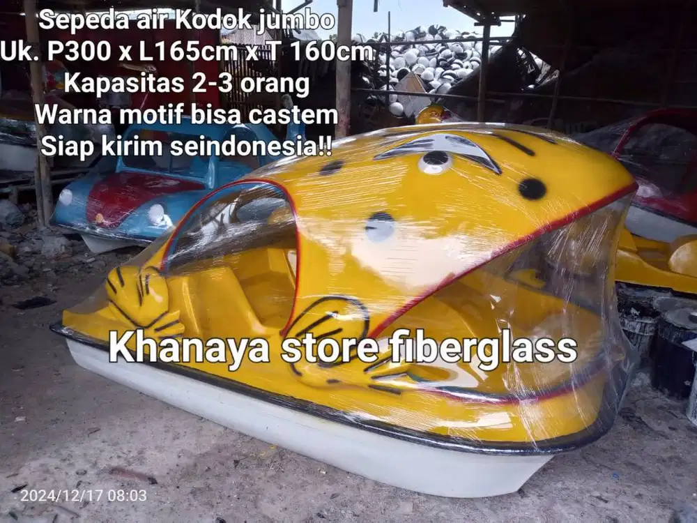 perahu katak kuning/sepeda air katak jumbo/perahu bebek termurah!!