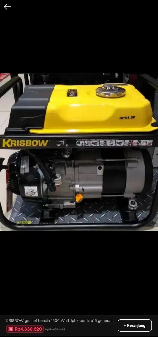 Genset krisbow 1500w