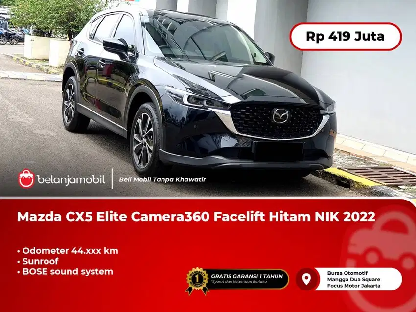 [LOW KM] Mazda CX5 CX 5 CX-5 Elite Sunroof Bose 2.5 AT Hitam 2022/2023