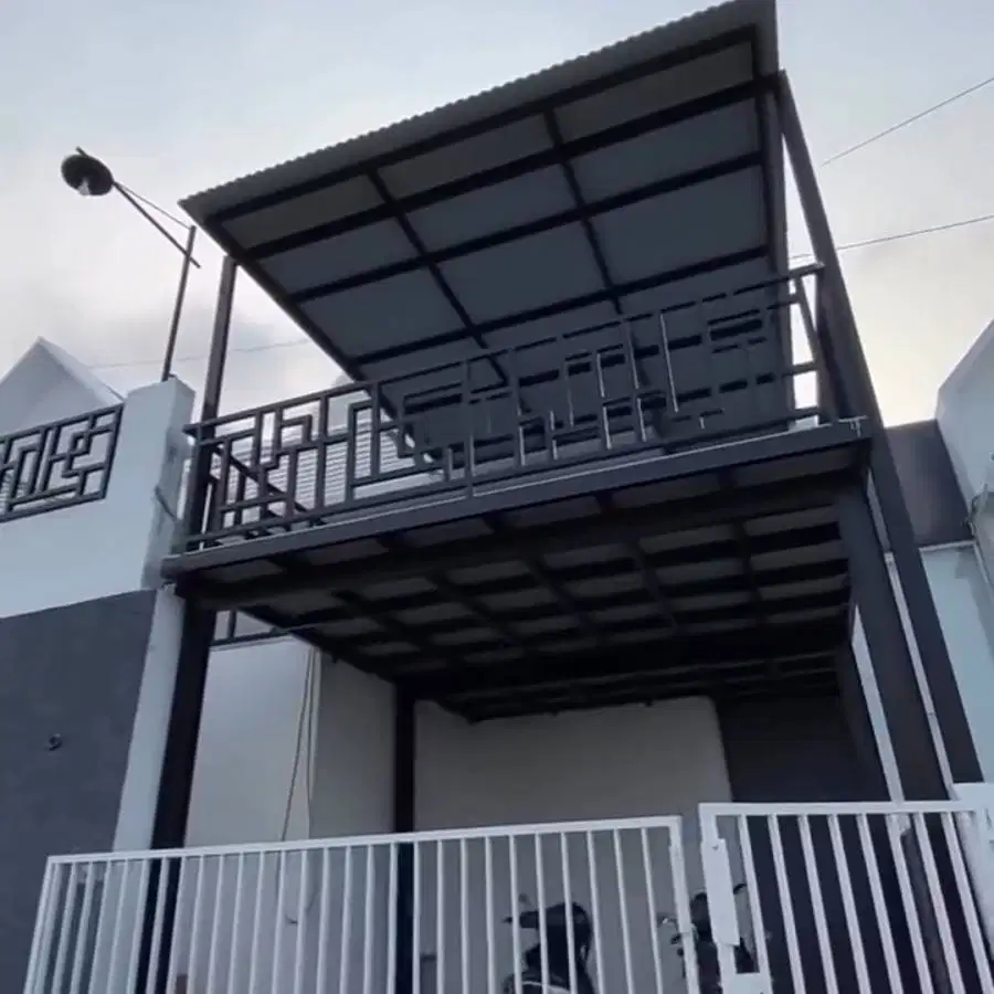 mezanine outdor model elegan rangka besi hollo galvanis