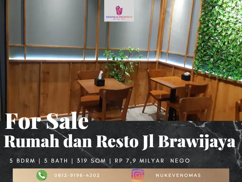 Dijual Rumah dan Resto di Duren Tiga depan RS Brawijaya JakSel