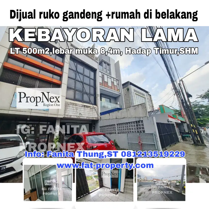 MURAH Strategis Dijual ruko gandeng dan rumah di Kebayoran Lama,JakSel