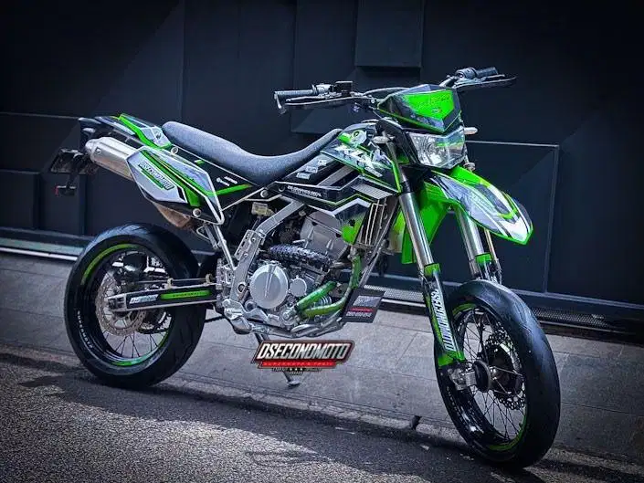 KAWASAKI KLX 250 SUPERMOTO LOW KM SIAP TRABAS TOURING RALLY