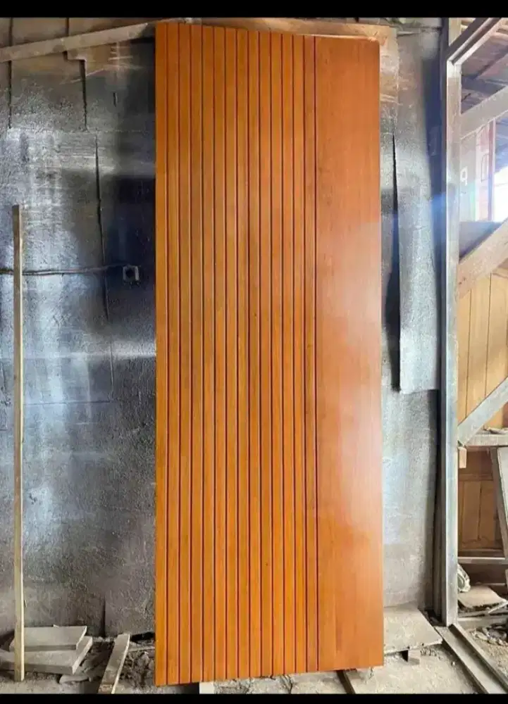 PINTU JATI SOLID MINIMALIS