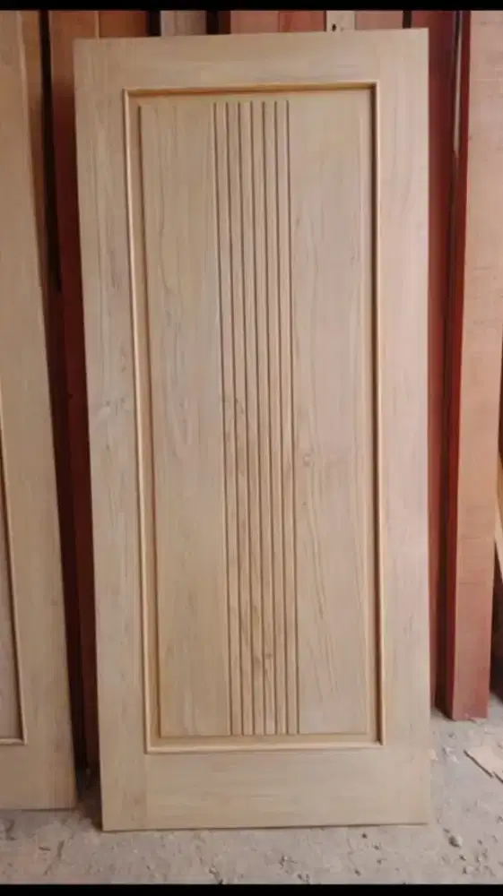 Pintu kamar jati minimalis,