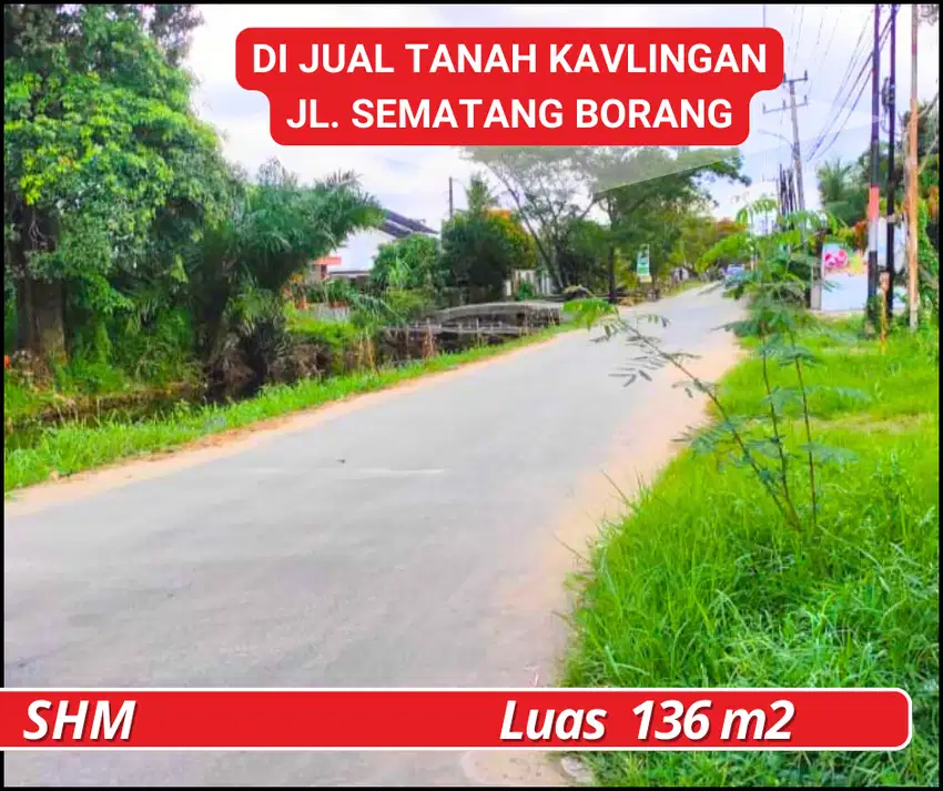 Tanah kavling murah lokasi sematang borang