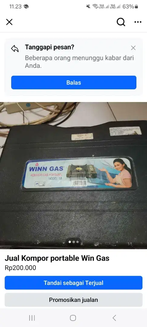 Jual Kompor gas portable merk win gas