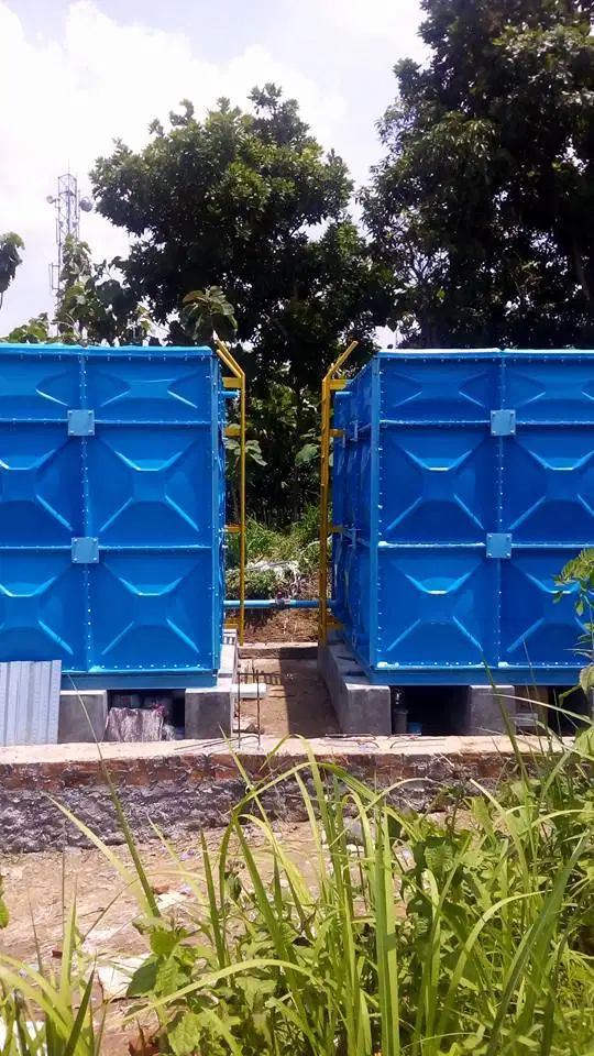 Rooftank Panel Modular, Tangki FRP Storage Tank Terbaik, Roof Tank
