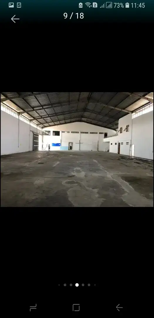 Disewakan gudang 1300m2 Jln Kopo