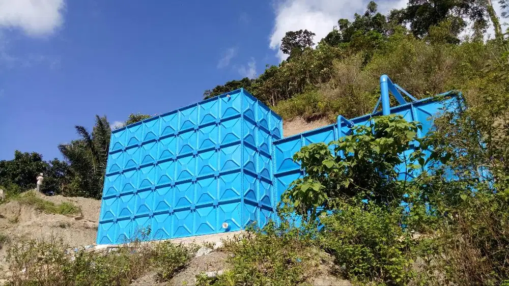 Pusat Tangki Air Fibreglass | Tangki Panel Tank FRP Terkuat, Kokoh
