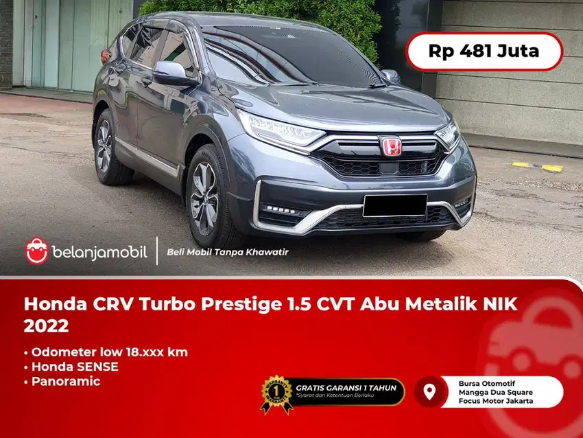 Honda CRV CR-V CR V 1.5 Turbo Prestige 1.5 CVT Sensing Abu 2022/2023