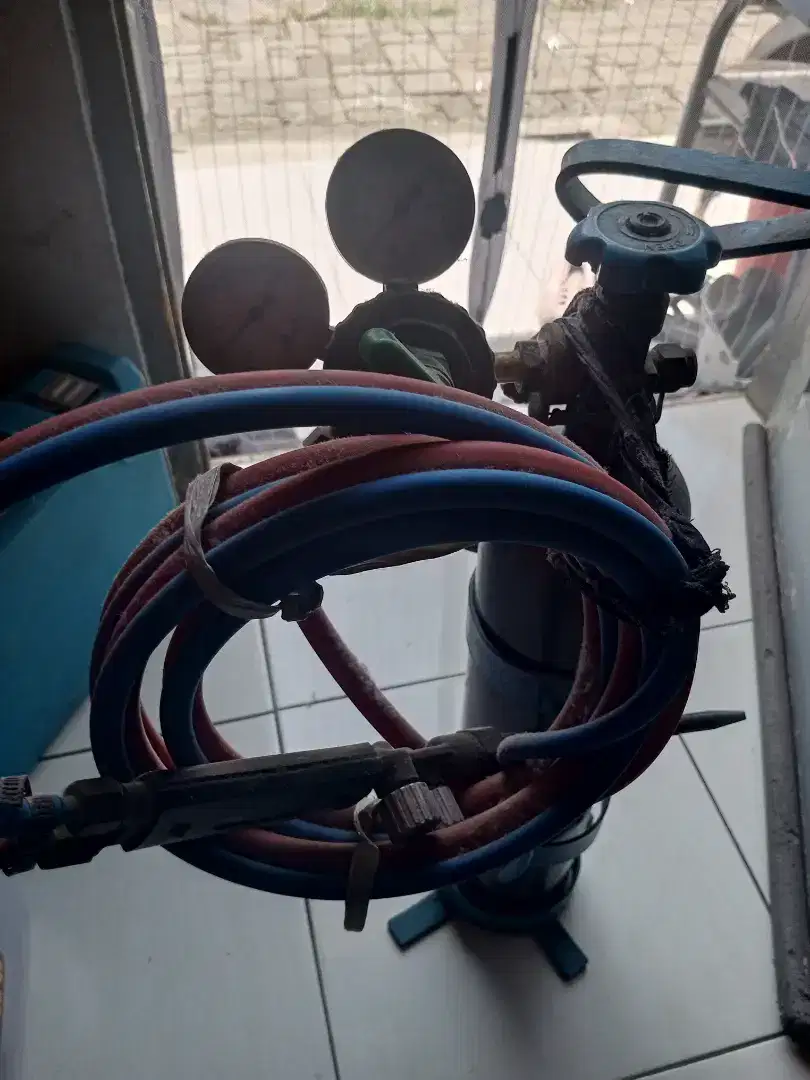 Jual tabung oxygent  Las an AC  plus selang dan pala Las
