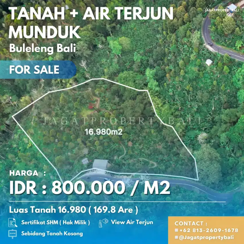 Tanah Munduk Dijual Lokasi Buleleng Bali