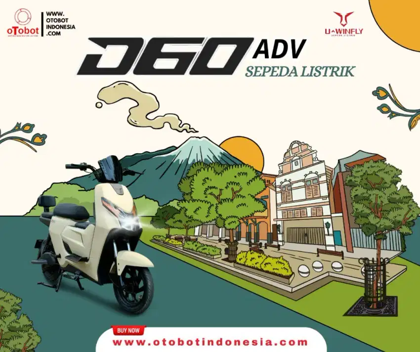 SEPEDA LISTRIK UWINFLY D60 ADV ( CASH & KREDIT )