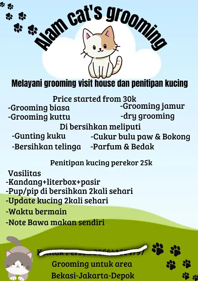 Grooming anabul khusus kucing