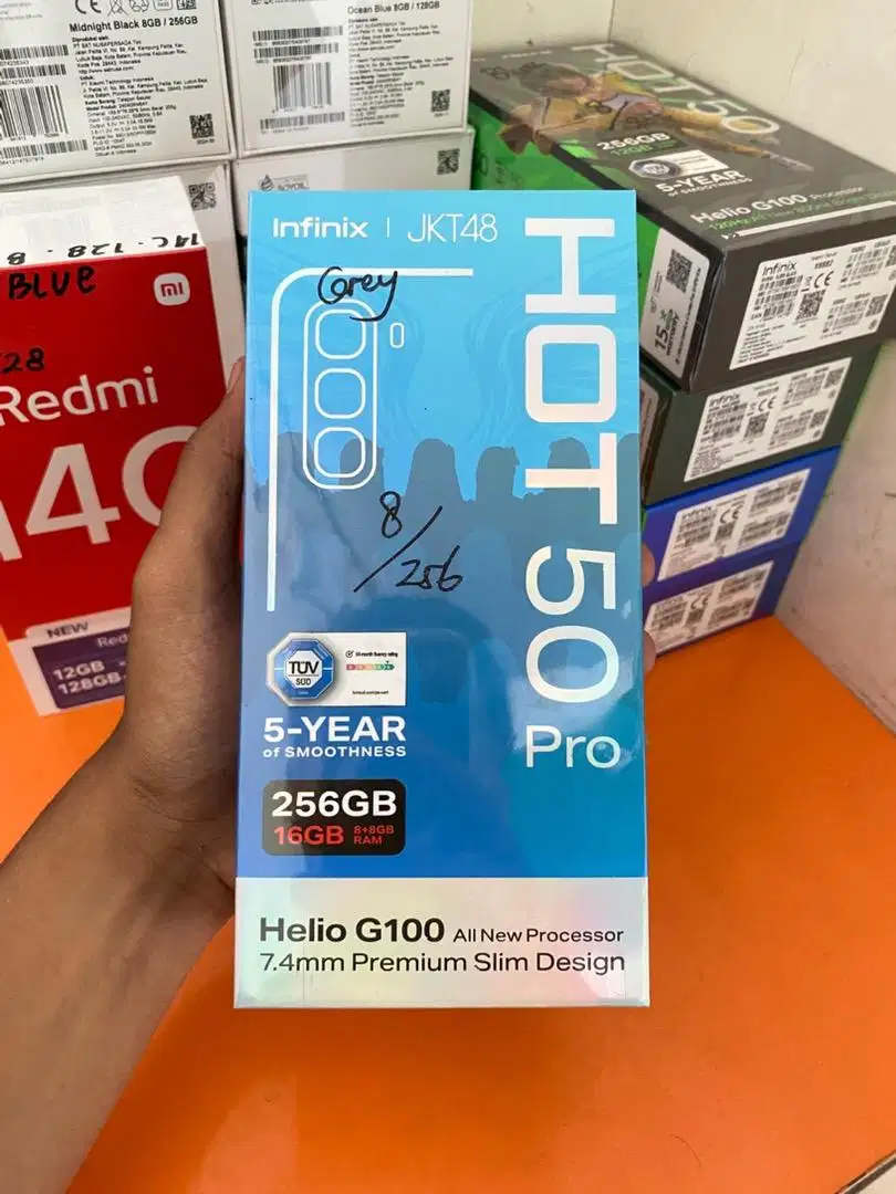 Infinix Hot 50 Pro 8/256 GB Baru Segel Garansi Resmi (Gratis Antar)