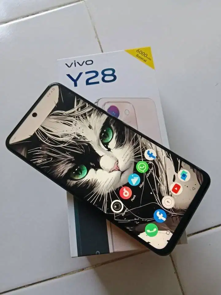 vivo y28 NFC 6/128 fullset TT/BT angsulan