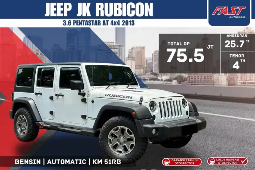 DP 75JT JEEP JK RUBICON 2013 3.6 AT 4×4 LOW KM.51RB AXLE LOCK #F5ST