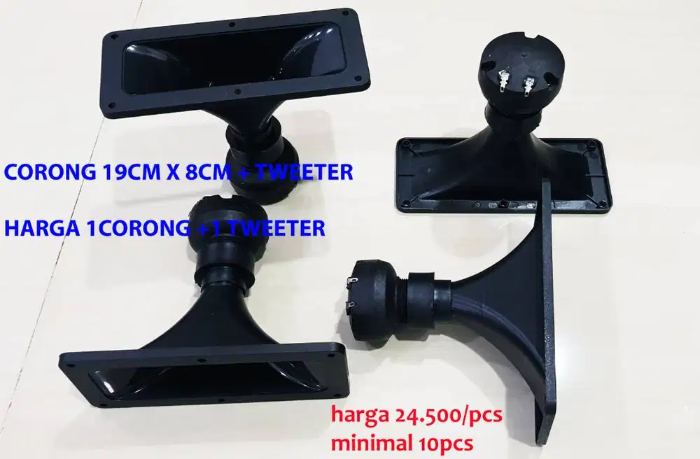 CORONG +TWEETER ukuran corong 19cm x 8cm  lengkap tweeter nya