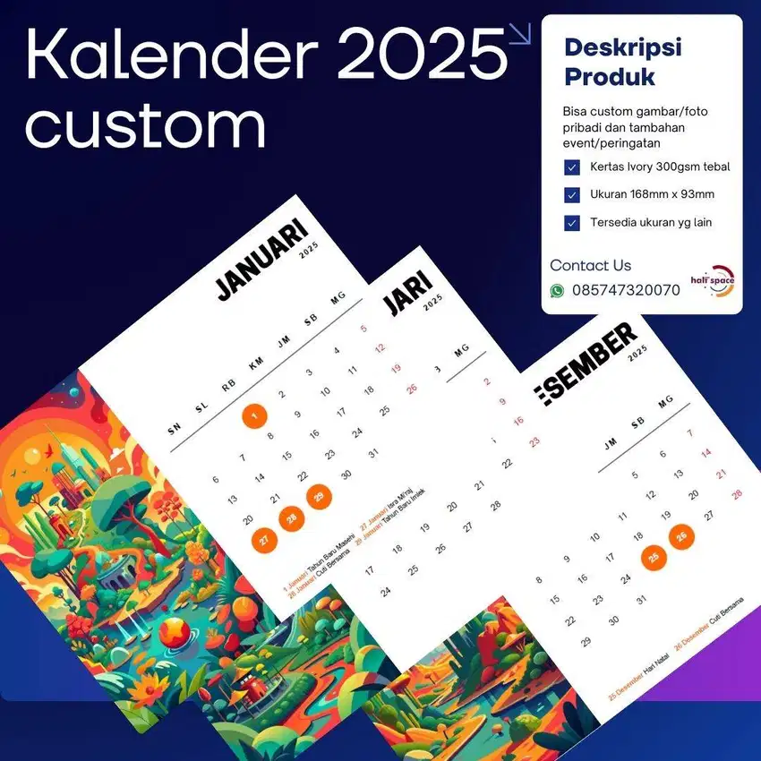 KALENDER 2025 CUSTOM UNIK