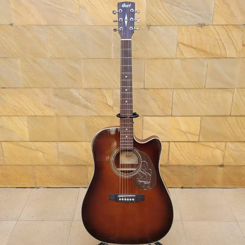 Gitar Akustik Elektrik CORT MR500E BR | TOP SOLID + CUT AWAY BODY