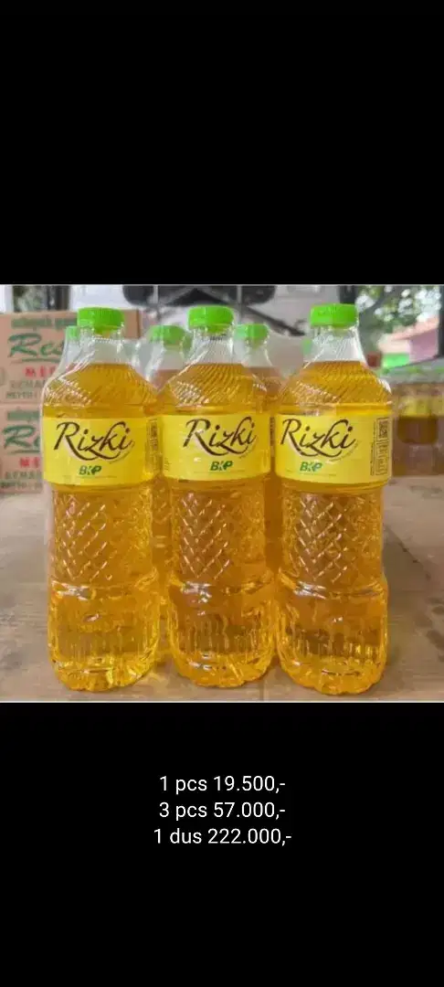 Promo Minyak Goreng merek Rizky 850ml