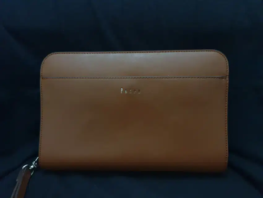 Pouch Clutch Hand Bag Cokelat/Brown Second - Pedro (Original)