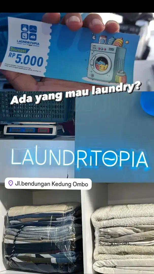 Laundry 5000 Gratis antar jemput