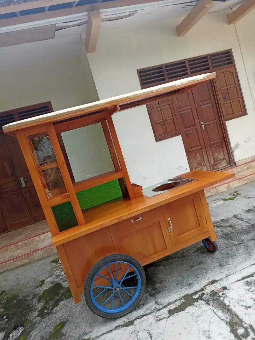 Gerobak Angkringan Bakso Mie Ayam PeceL Bubur Sate Martabak Ronde dlL