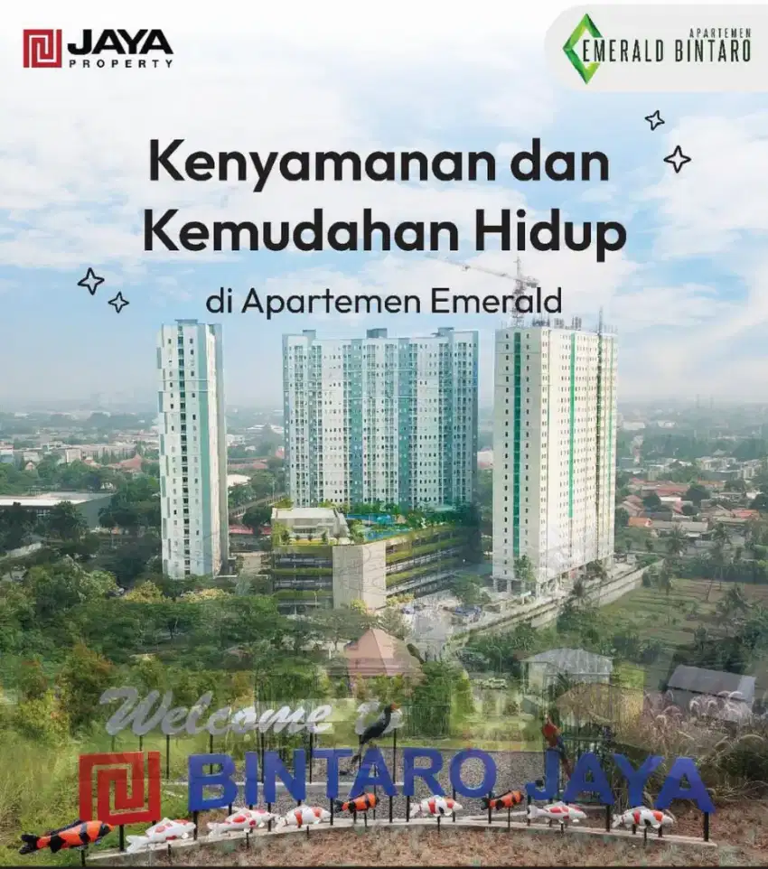 Apartemen Emerald Bintaro  2 BR Siap Huni