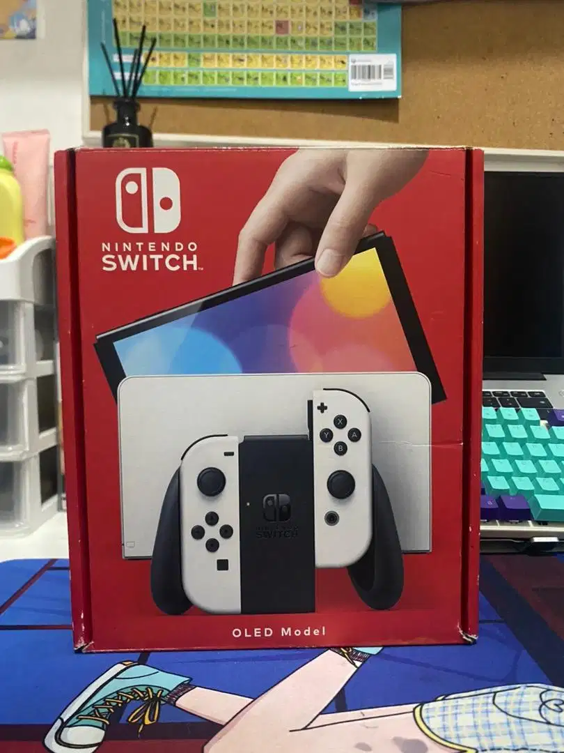 [ PREOWNED ] Nintendo Switch Oled OFW 128 GB - FREE 1 GAME FISIK