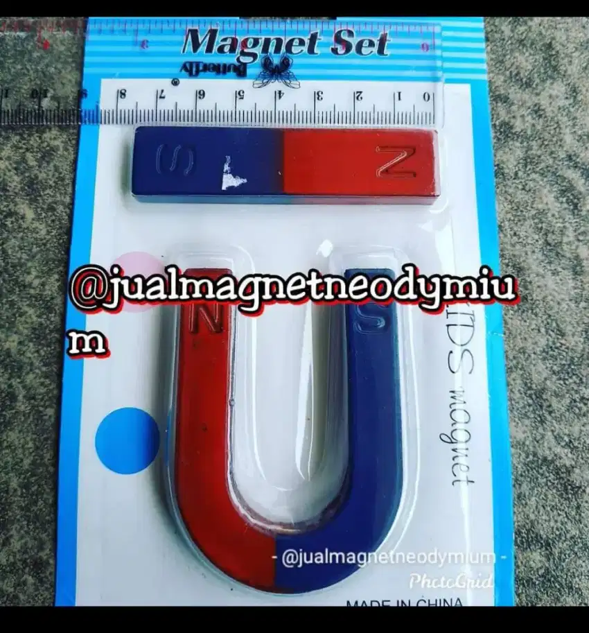 Magnet edukasi tapal kuda dan batangan