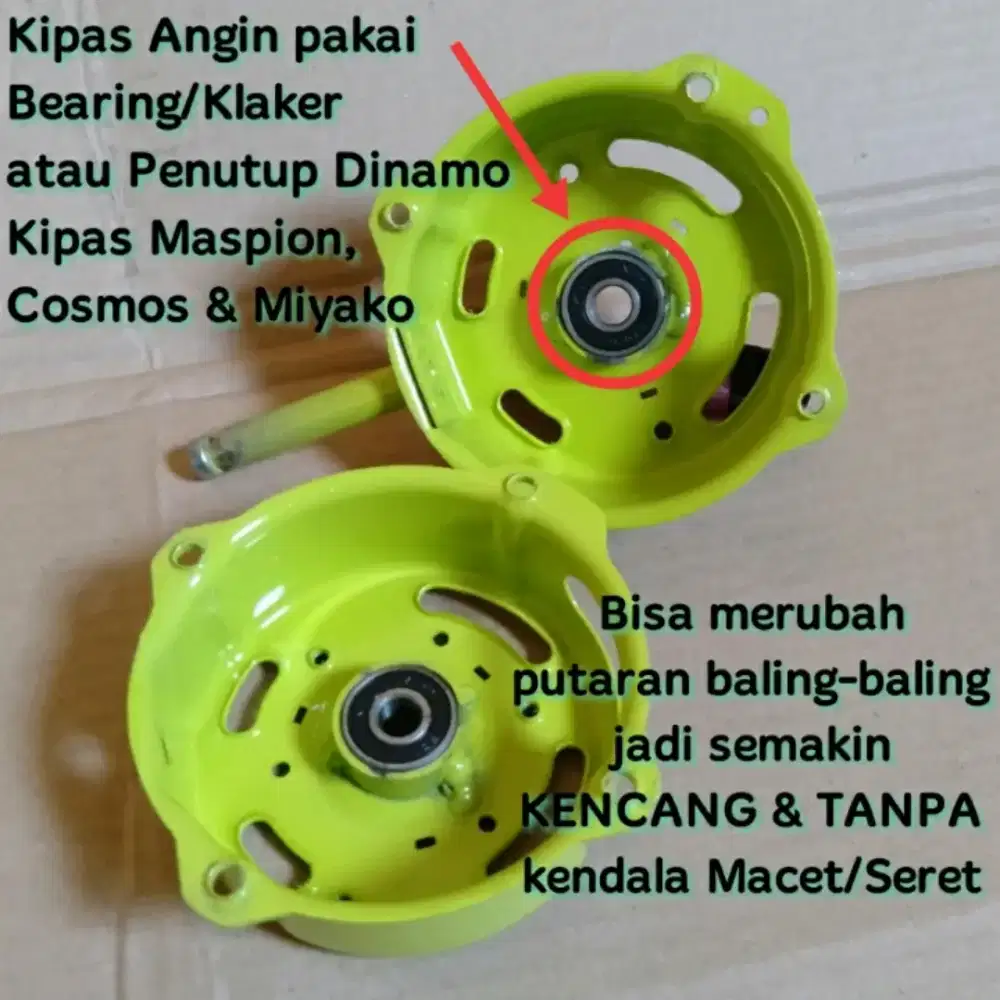 Kipas Angin Bearing & Tutup dinamo Maspion,Cosmos model Bearing/Klaker