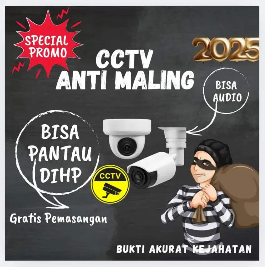 PROMO CCTV GRATIS PEMASANGAN BISA PANTAU DIHP..