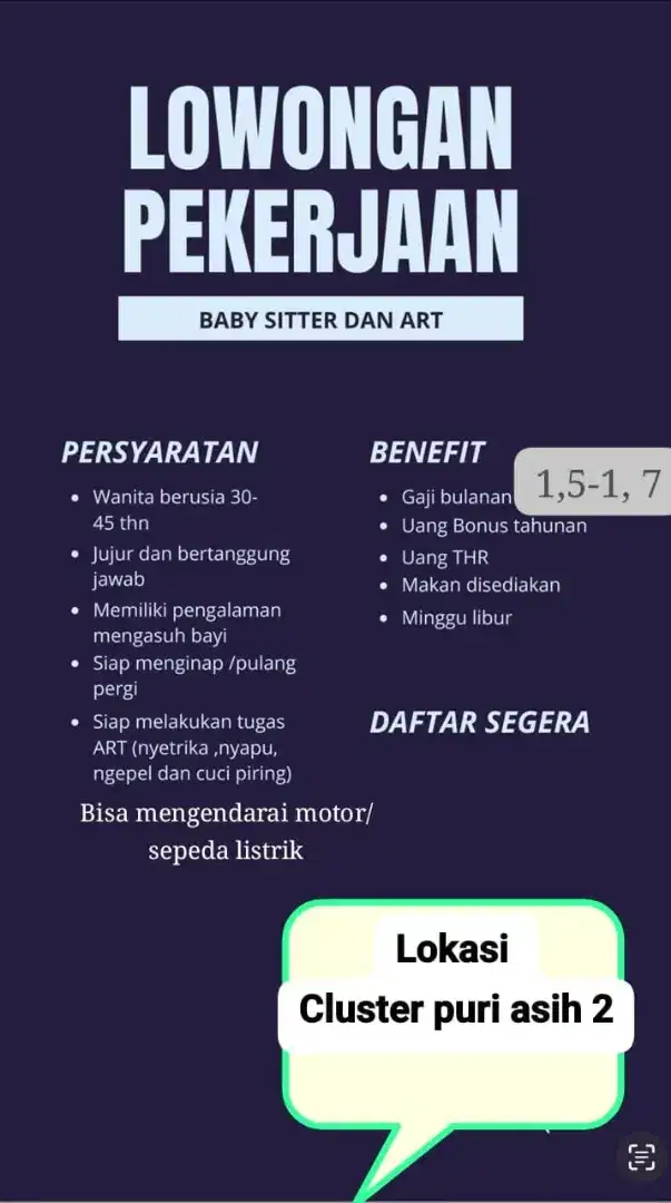 Lowongan pekerjaan ART