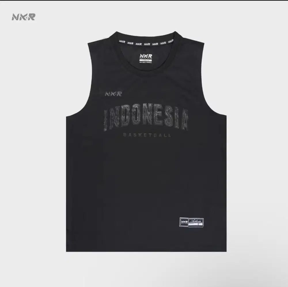 Jersey basket indonesia black size xl