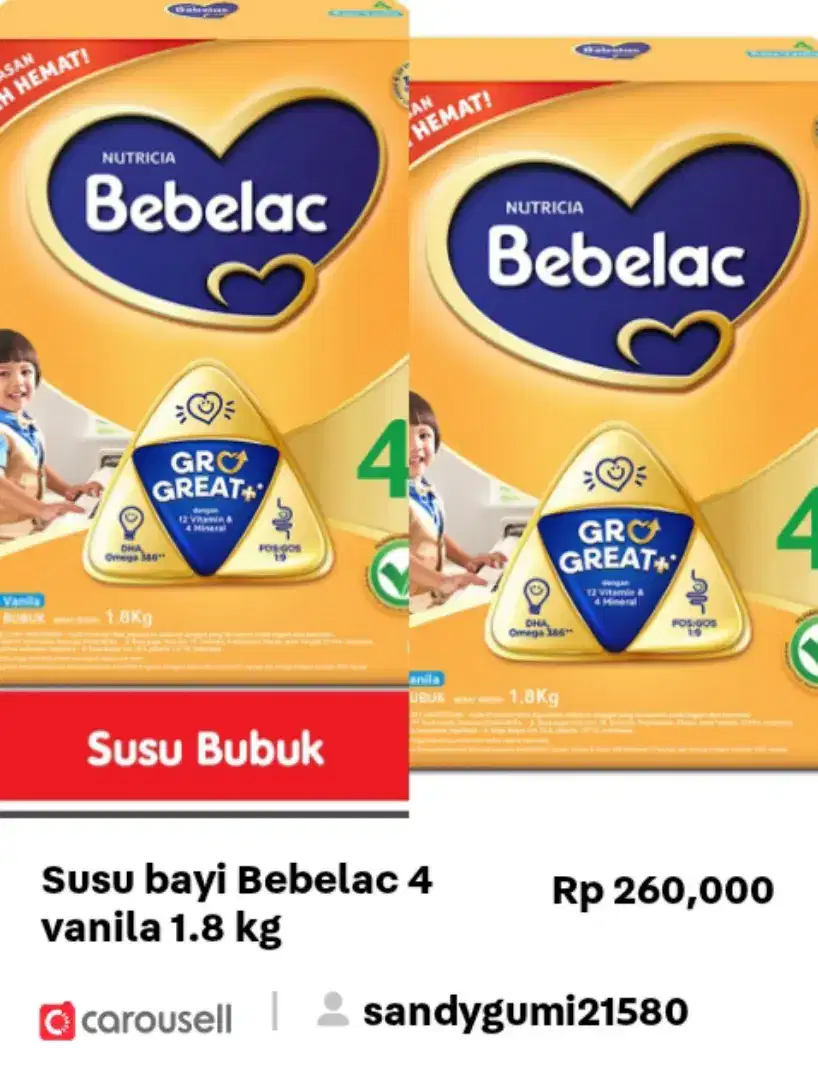 Bebelac 4 vanila, 1.8 kgm